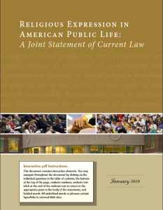 Religious Expression Joint Statement cover