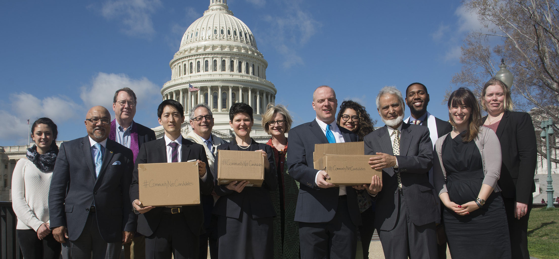 Faith groups at the Capitol on April 4, 2017