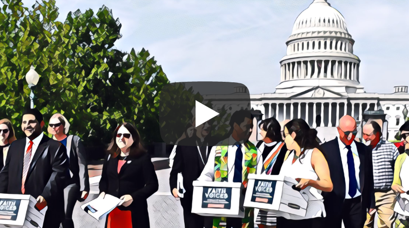 videos-working-together video thumbnail of photo illustration of people walking in front of the US Capitol carrying boxes