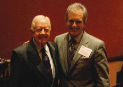The Rev. J. Brent Walker with former President Jimmy Carter in 2009.