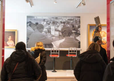 The Valentine Museum is now the home of the original lunch counter and stools from the Woolworth’s that was located on East Broad Street in Richmond. On Feb. 21, 1960, Virginia Union University students conducted a sit-in at that counter, and Woolworth’s chose to close it rather than serve Black customers. Two days later, 34 VUU students were arrested at Thalhimers department store for conducting their own sit-in.