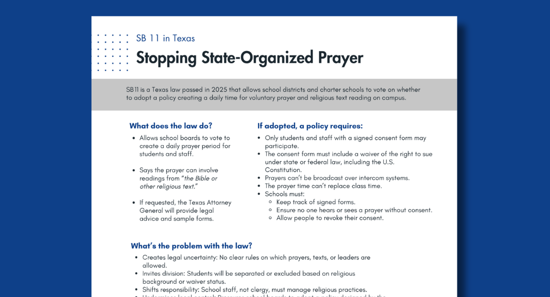 Fact Sheet image SB 11