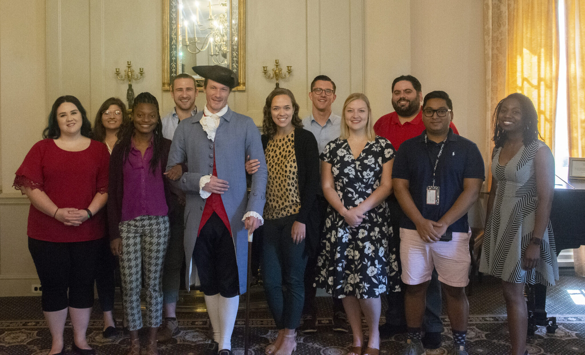 fellows 2019 fellows with jefferson posed